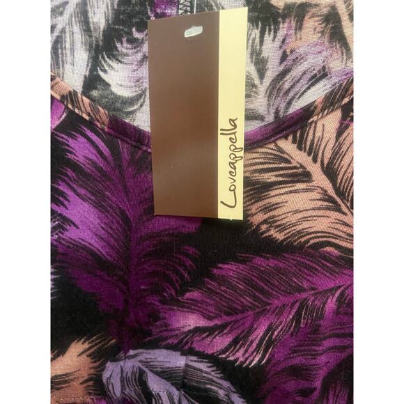 Loveappella women’s purple blouse size medium - Picture 3 of 7